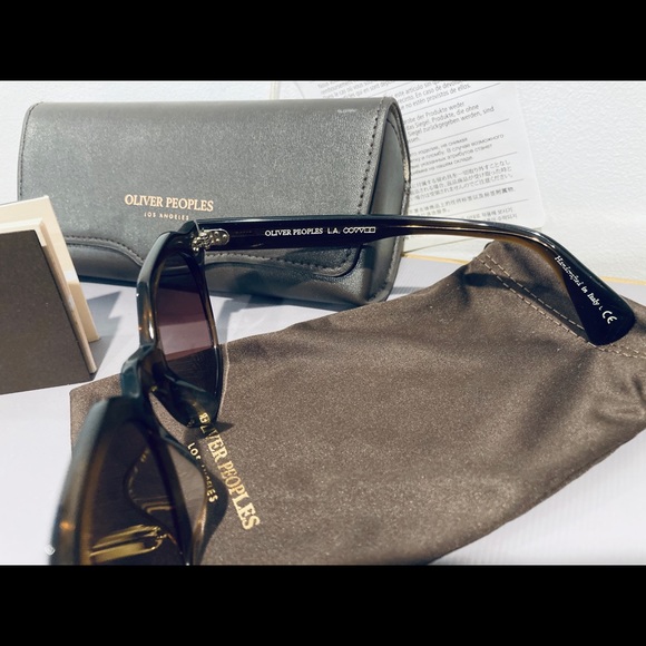 Oliver Peoples Brown Irven Sunglasses lightly used in case - Picture 11 of 16